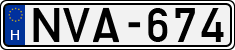 license plates of Hungary, Cars (1990)