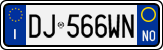 License plate of Italy, Cars (1994 year series)