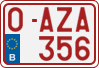 License plate of Belgium, Regular plates (2010)
