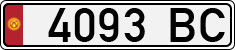 License plate of Kyrgyzstan, Organizations (1994)