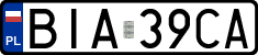 License plates of Poland, Regular car plates