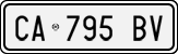 License plate of Italy, Cars (1994 year series)