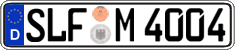 German license plate, Regular plates