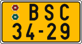 License plate of the Czech Republic, Commercial vehicles (1960)