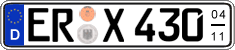 German license plate, Seasonal plates