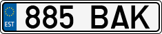 License plate of Estonia, Regular car plates