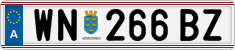 License plate of Austria, Regular plates