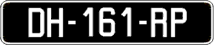 French license plate, SIV (oldtimers)