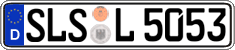 German license plate, Regular plates