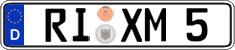 German license plate, Regular plates