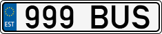 License plate of Estonia, Regular car plates