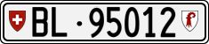 License plate of Switzerland, Cars