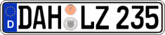 German license plate, Regular plates