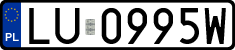 License plates of Poland, Regular car plates