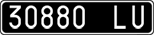 License plate of Italy, Cars (1927 year series)