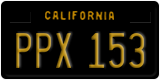California, Passenger Car (ABC 123)
