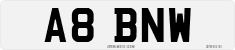 License plate of the United Kingdom, 1983 year system