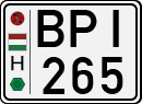 license plates of Hungary, Cars (1990)