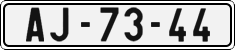 License plate of the Czech Republic, Cars (1960)