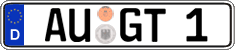 German license plate, Regular plates