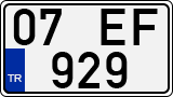 License plate of Turkey, Regular plates