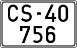 License plates of Spain, 1900 year series