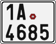 License plate of the Czech Republic, Motorcycles (2001)