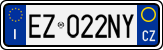 License plate of Italy, Cars (1994 year series)