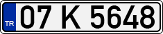 License plate of Turkey, Regular plates