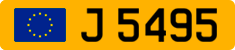 License plate of Luxembourg, 1966 year system