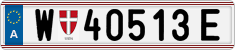 License plate of Austria, Regular plates