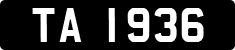 License plate of the United Kingdom, 1903 year system