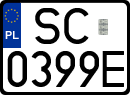 License plates of Poland, Regular car plates