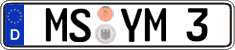 German license plate, Regular plates