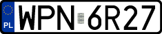 License plates of Poland, Regular car plates