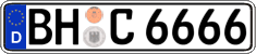 German license plate, Regular plates