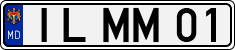 License plate of Moldova, Cars (1992)