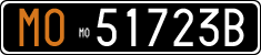 License plate of Italy, Cars (1927 year series)