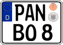 German license plate, Regular plates