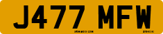 License plate of the United Kingdom, 1983 year system