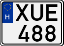 license plates of Hungary, Cars (1990)