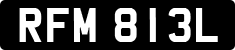 License plate of the United Kingdom, 1963 year system