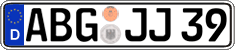 German license plate, Regular plates