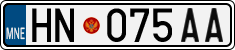 License plate of Montenegro, Trailers