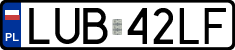 License plates of Poland, Regular car plates
