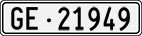 License plate of Switzerland, Cars