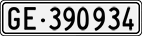 License plate of Switzerland, Cars