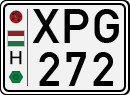 license plates of Hungary, Cars (1990)