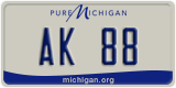 Michigan, Vanity Plates