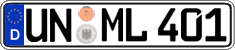 German license plate, Regular plates
